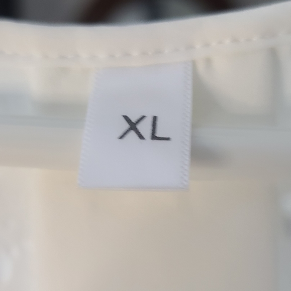 Cream Colored Eyelash Lace Blouse - Picture 3 of 7